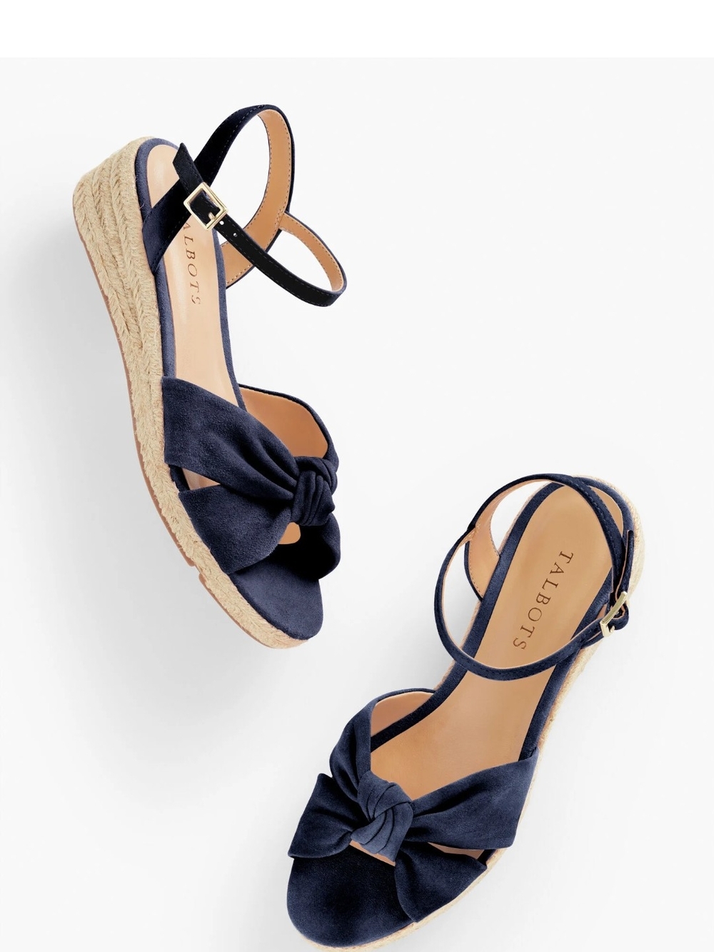 Talbots Suede Navy Espadrilles